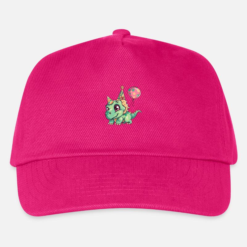 Dinosaurier triceratops Geburtstag Baby - Kinder Basecap - Fuchsia