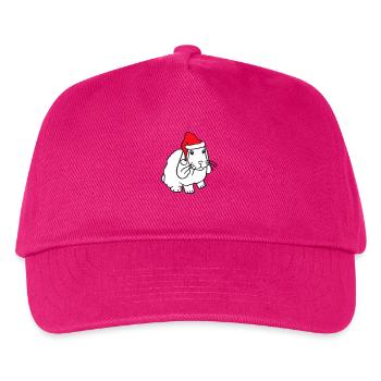 Bunny Santa Claus Christmas Hat Hat Gift - Kids’ Baseball Cap - fuchsia - Front