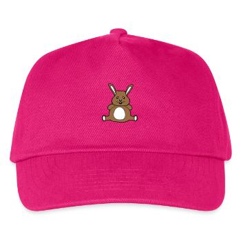 Bunny Chubby Fat Fat Round Overweight Hungry - Kids’ Baseball Cap - fuchsia - Front