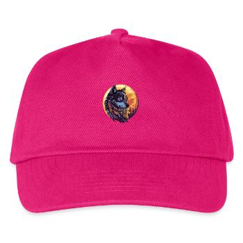 Wolf Mond - Kinder Basecap - Fuchsia - Vorne