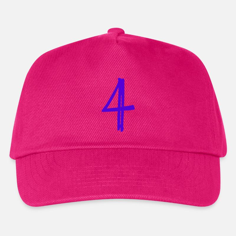 4 JAHRE. 4-jähriges Jubiläum. GEBURTSTAG 4 JAHRE. GEBURTSTAG - Kinder Basecap - Fuchsia