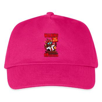 WALKING HR VIOLATION, FUNNY - Kids’ Baseball Cap - fuchsia - Front