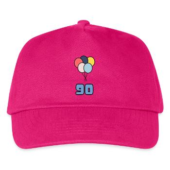90. 90 YEARS. 90TH ANNIVERSARY. BIRTHDAY 90 YEARS. - Kids’ Baseball Cap - fuchsia - Front
