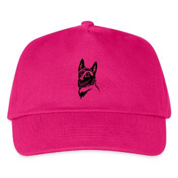 Malinois Kopf - Kinder Basecap - Fuchsia - Vorne