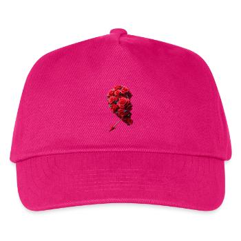 Herzpartner links - Kinder Basecap - Fuchsia - Vorne