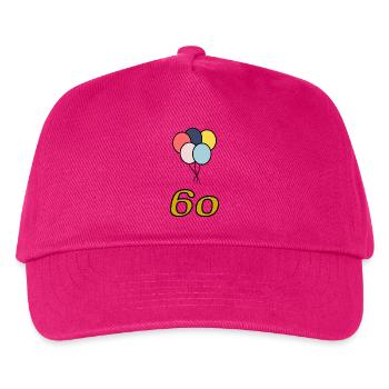 60. 60 ANS. 60e ANNIVERSAIRE. ANNIVERSAIRE 60 ANS. - Casquette de baseball Enfant - fuchsia - Devant