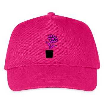 Blume - Kinder Basecap - Fuchsia - Vorne