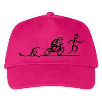 Triathlon - Kinder Basecap - Fuchsia - Vorne
