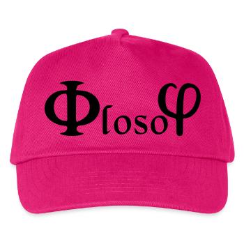 Philosophie / (phi) loso (phi) - Casquette de baseball Enfant - fuchsia - Devant