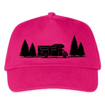 Shadow Camper im Wald mit Fichte - Kinder Basecap - Fuchsia - Vorne