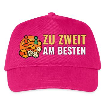 Brettspiele für 2 Zu zweit am besten. - Kinder Basecap - Fuchsia - Vorne