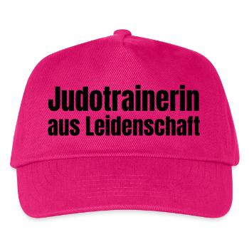 Judotrainerin aus Leidenschaft Judo Geschenk - Kinder Basecap - Fuchsia - Vorne