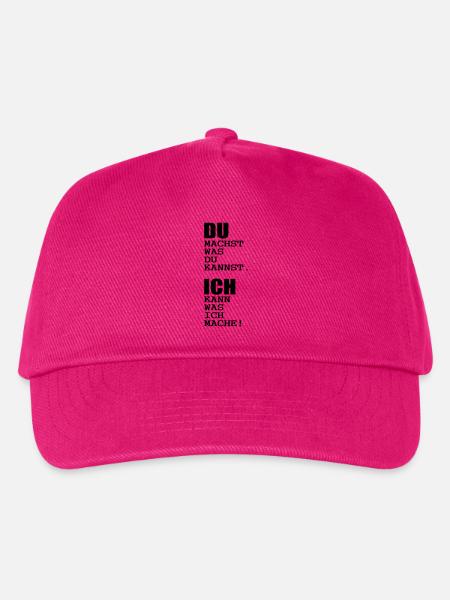 du und ich büro humor - Kinder Basecap - Fuchsia