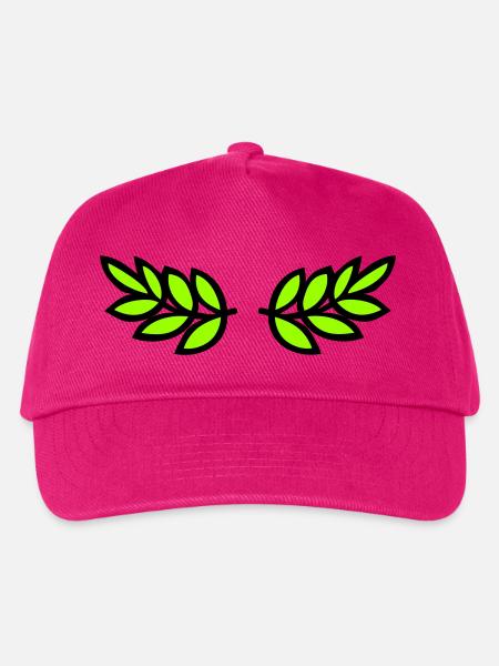 Lorbeer (Flach) - Kinder Basecap - Fuchsia