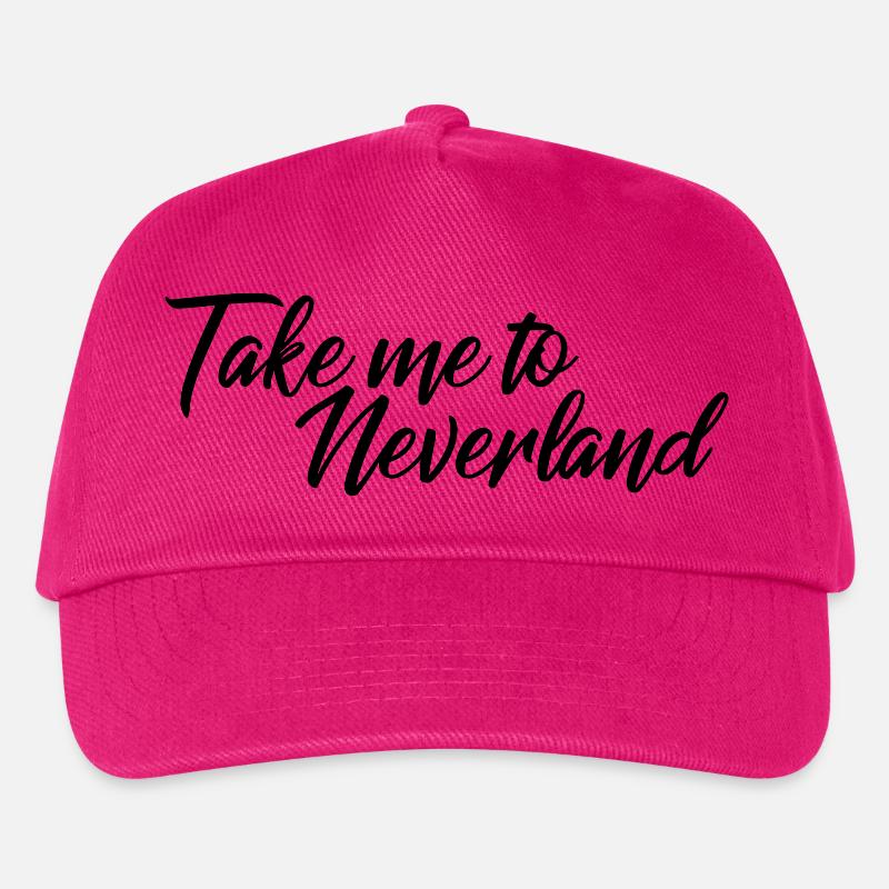 Take me to neverland - Kinder Basecap - Fuchsia