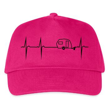herzschlag wohnwagen - Kinder Basecap - Fuchsia - Vorne