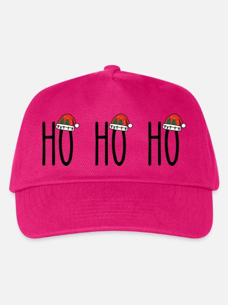 HO HO HO - Mütze - Kinder Basecap - Fuchsia