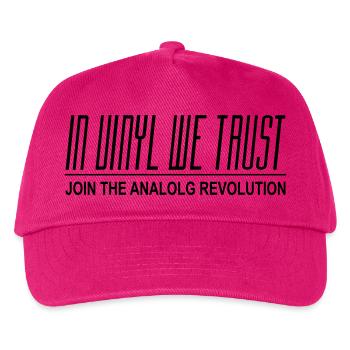 In Vinyl We Trust - Kinder Basecap - Fuchsia - Vorne