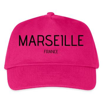 Marseille - Kinder Basecap - Fuchsia - Vorne