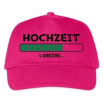 Hochzeit Loading - Kinder Basecap - Fuchsia - Vorne