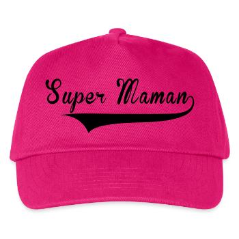 Super Maman - Kids’ Baseball Cap - fuchsia - Front