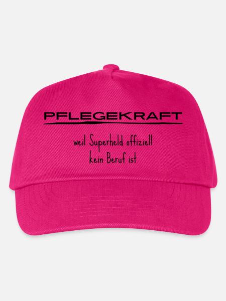 Pflegekraft - Kinder Basecap - Fuchsia