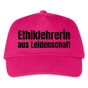 Ethiklehrerin aus Leidenschaft Ethik Geschenk - Kinder Basecap - Fuchsia - Vorne