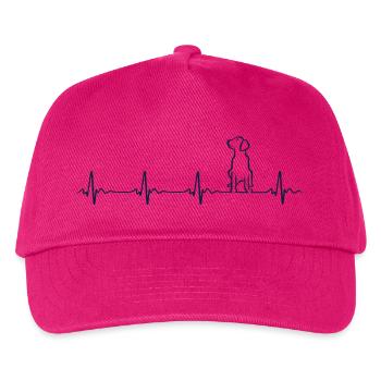 Heartbeat Dog Heartbeat Dog - Kids’ Baseball Cap - fuchsia - Front
