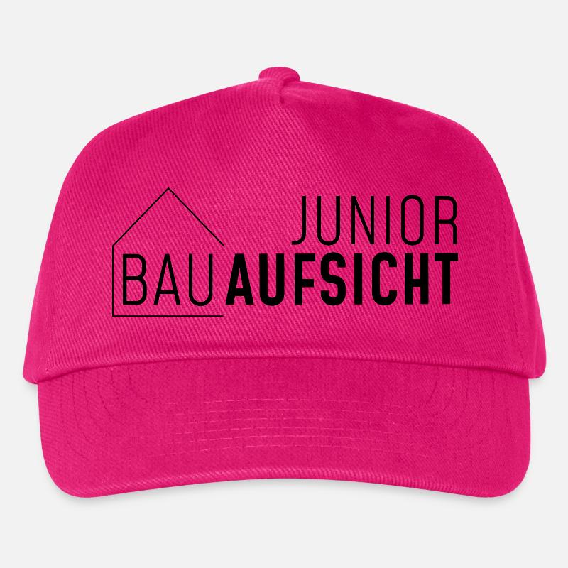 Junior Bauaufsicht mit Haus! - Kinder Basecap - Fuchsia