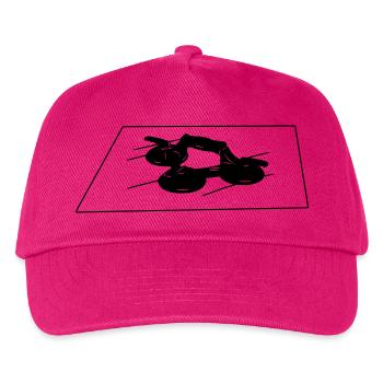 Glass vacuum glazier with glass landscape - Kids’ Baseball Cap - fuchsia - Front