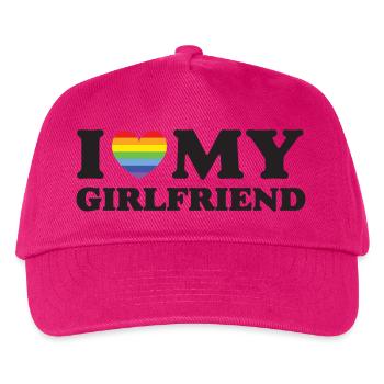 I Love My Girlfriend - LGBTQ - Kids’ Baseball Cap - fuchsia - Front