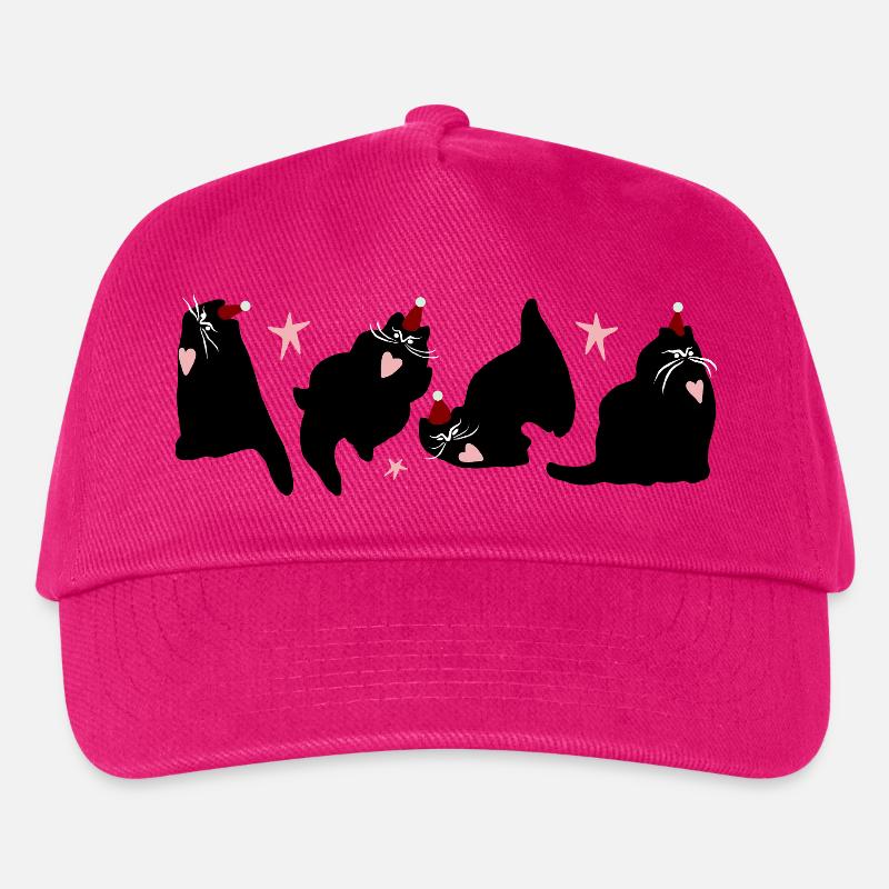 WEIHNACHTSKATZEN - Kinder Basecap - Fuchsia