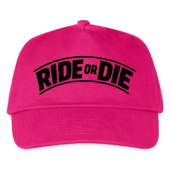 Ride or Die - Kids’ Baseball Cap - fuchsia - Front