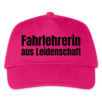 Fahrlehrerin aus Leidenschaft Fahrschule Geschenk - Kinder Basecap - Fuchsia - Vorne