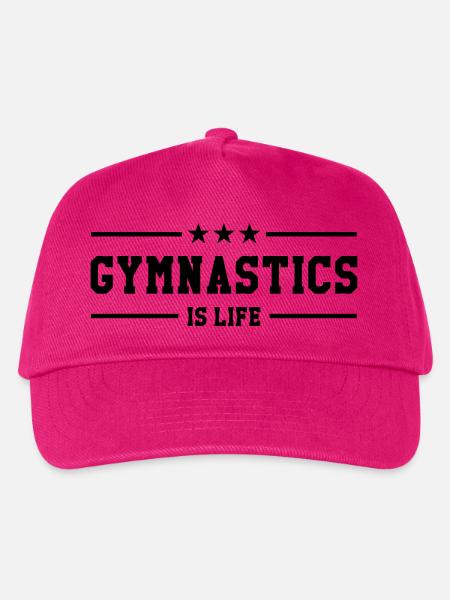 Gymnastics is life - Kinder Basecap - Fuchsia