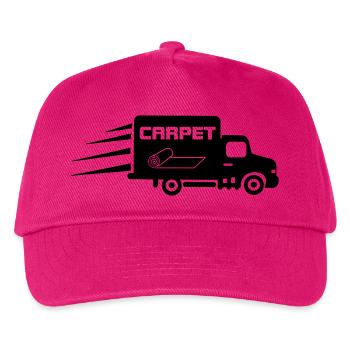 Teppichrollen Logo Auto - Kinder Basecap - Fuchsia - Vorne