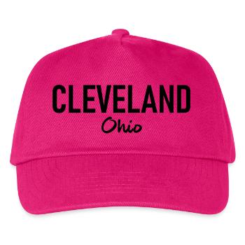 Cleveland - Ohio - USA - United States of America - Kinder Basecap - Fuchsia - Vorne