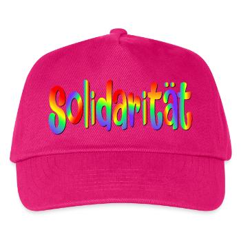 Demokratie Regenbogen Solidarität - Kinder Basecap - Fuchsia - Vorne