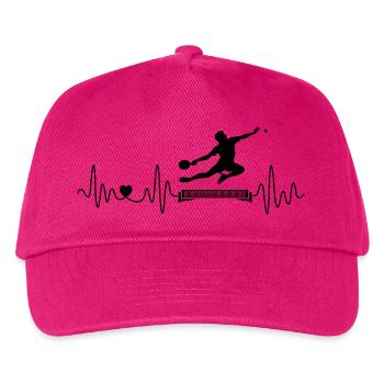 Tischtennis Herzschlag für Ping-Pong Profis - Kinder Basecap - Fuchsia - Vorne