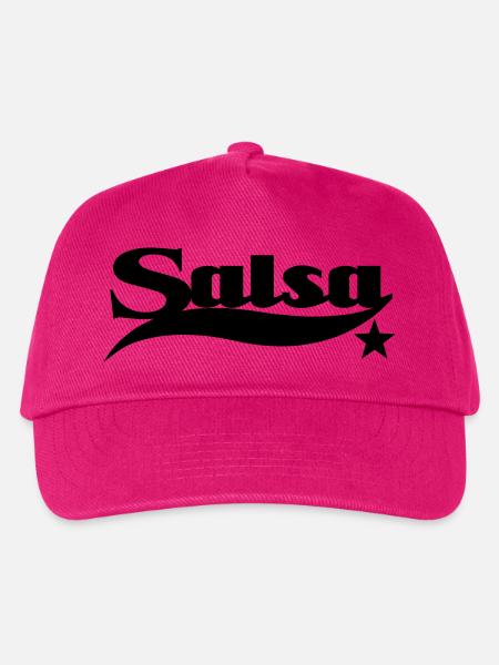 Salsa - Salsa Dance Shirt - Kinder Basecap - Fuchsia
