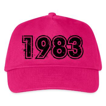 Jahrgang 1983 - Kinder Basecap - Fuchsia - Vorne
