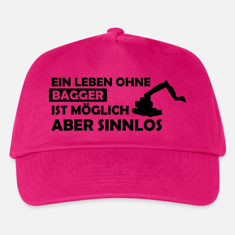 ein leben ohne bagger - Kinder Basecap - Fuchsia