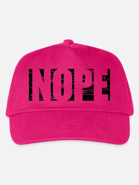 Kratzer Nope Logo - Kinder Basecap - Fuchsia