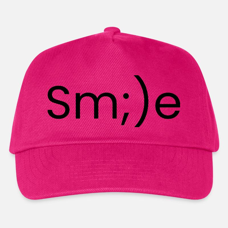 Denken Sie daran, zu lächeln - Kinder Basecap - Fuchsia