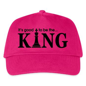 Game Chess Checkerboard King Quote Humor - Kids’ Baseball Cap - fuchsia - Front