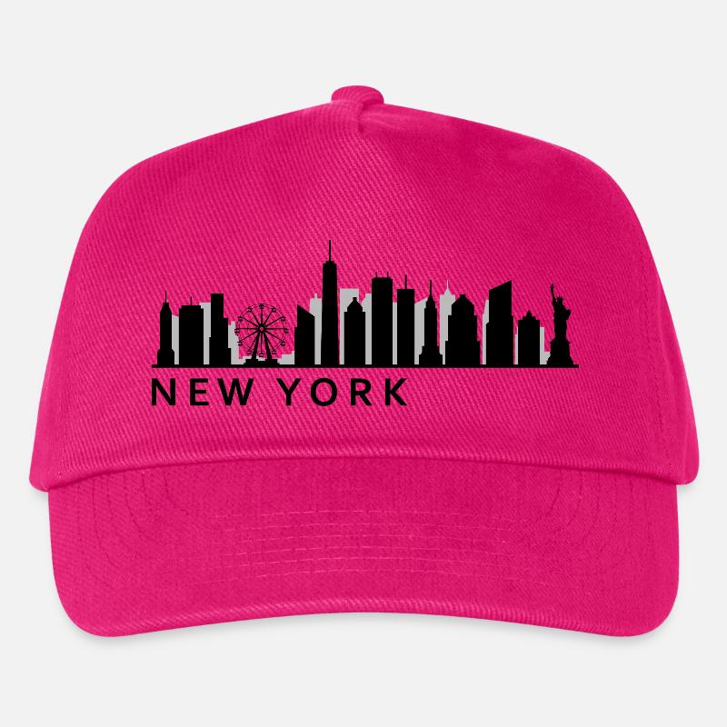 New Yorker Skyline - Kinder Basecap - Fuchsia