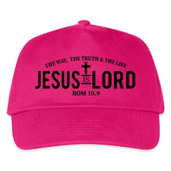 Jesus is Lord - Kinder Basecap - Fuchsia - Vorne
