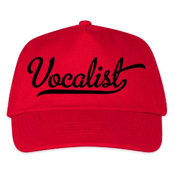 Chanteur - Casquette de baseball Enfant - rouge - Devant