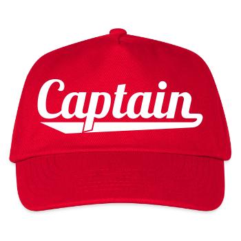 Captain - Kids’ Baseball Cap - red - Front