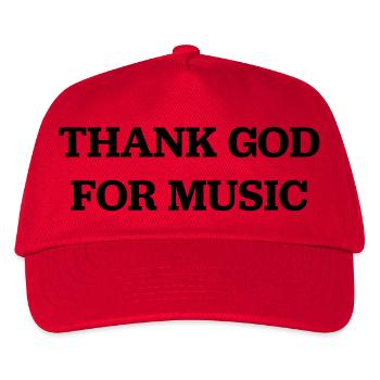 Musik - Kinder Basecap - Rot - Vorne